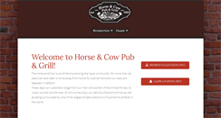 Desktop Screenshot of horseandcow.com