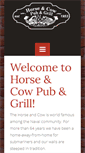Mobile Screenshot of horseandcow.com